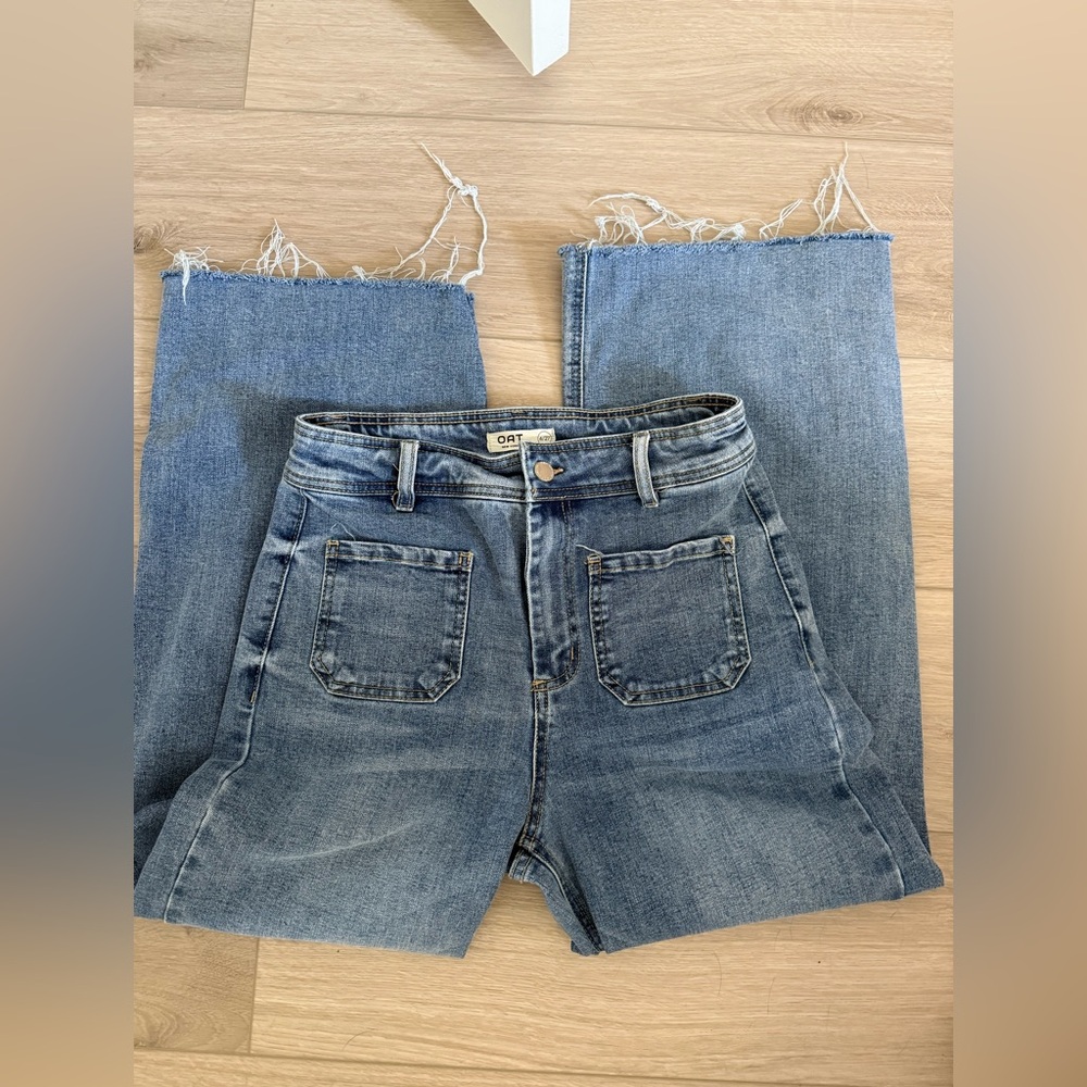 Oat New York Blue Flare & Wide Leg Jeans